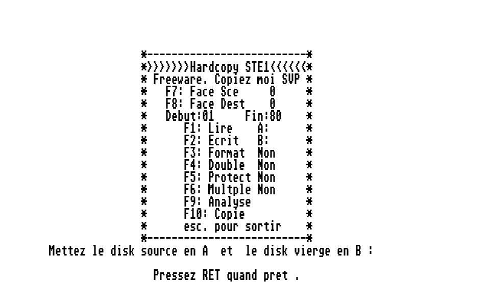 Hardcopy STE1 — screenshot 1